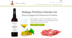 Desktop Screenshot of bodegasprimitivocollantes.com